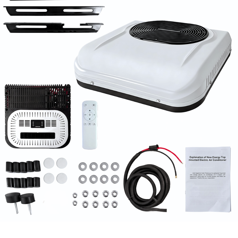 Aire Acondicionado de Techo Inverter 9,000 BTU (12V/24V) para Camión y RV